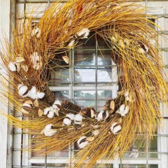 Cotton & Needles Fall Wreath - Picture 10 of 10